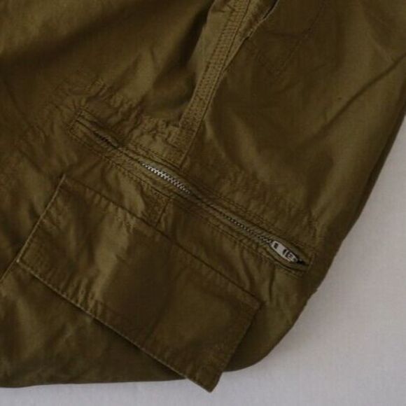 Standard Cloth x Urban Outfitters OB1664250 Men's Sz S Green Seamed Cargo Pants - Picture 11 of 14
